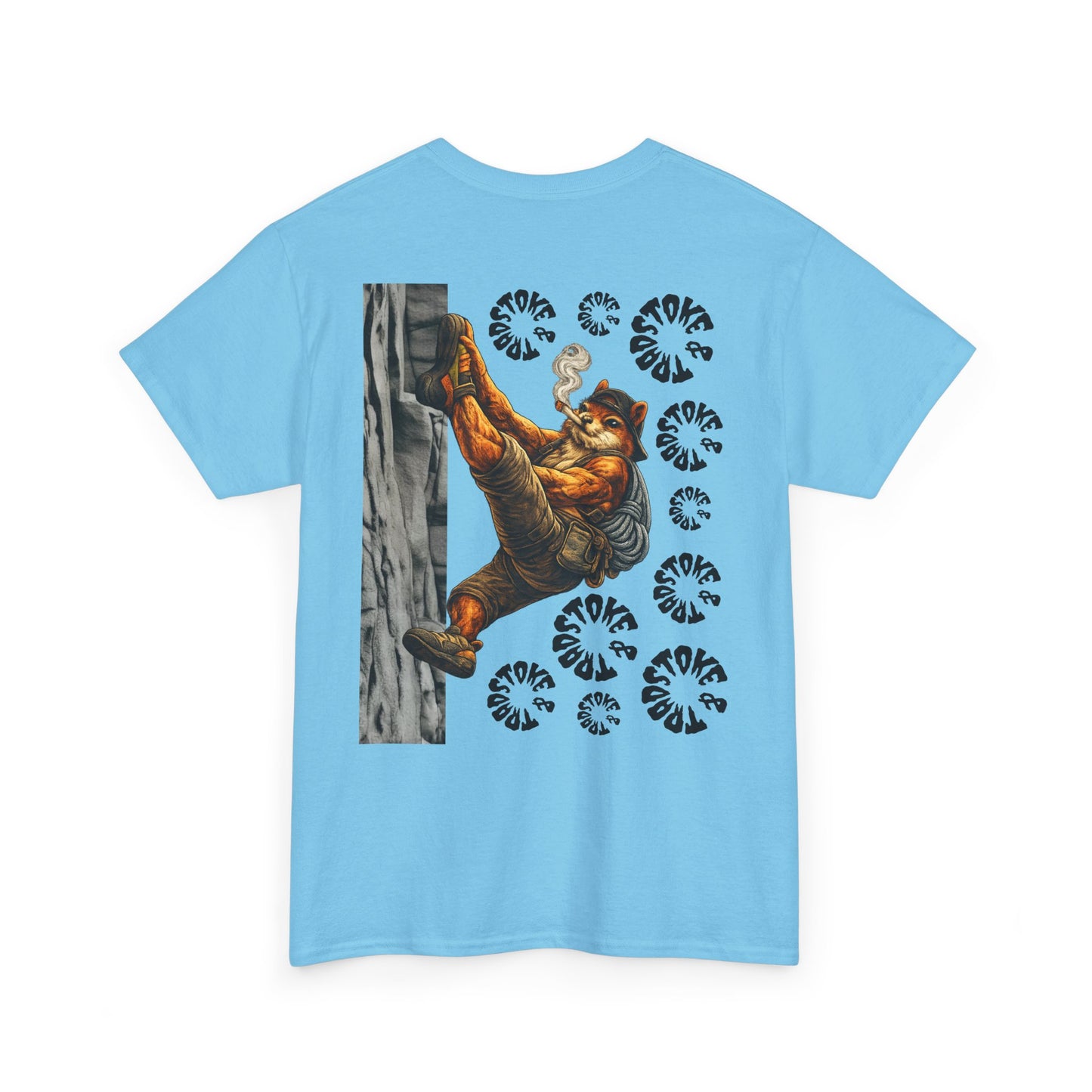 Squirrel Heel Hook| Rock Climbing Shirt Stoke & Trad