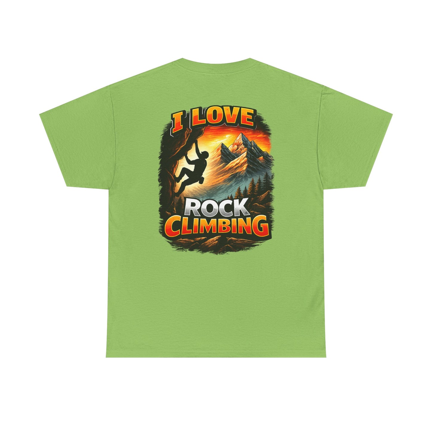 I Love Rock Climbing logo| Rock Climbing Shirt Stoke & Trad