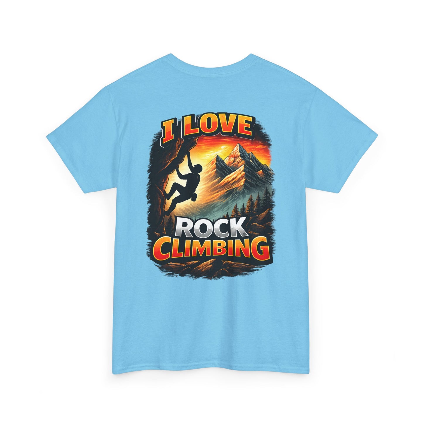 I Love Rock Climbing logo| Rock Climbing Shirt Stoke & Trad