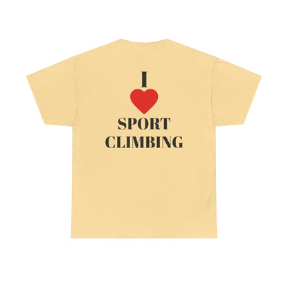 I Love Sport Climbing| Rock Climbing Shirt Stoke & Trad