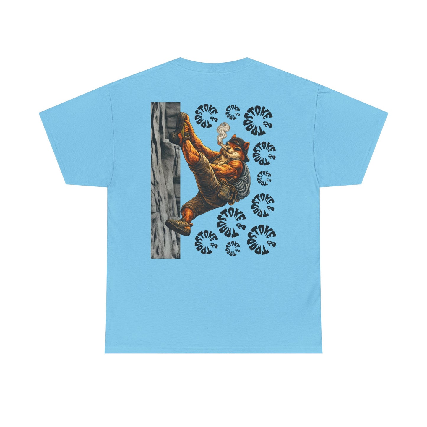 Squirrel Heel Hook| Rock Climbing Shirt Stoke & Trad