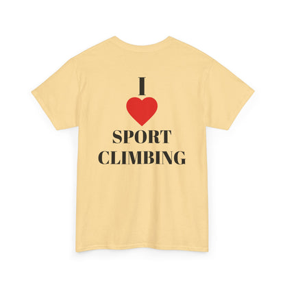 I Love Sport Climbing| Rock Climbing Shirt Stoke & Trad