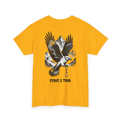 Falcon Mountians and Quickdraw/ Rock Climbing Shirt Stoke & Trad