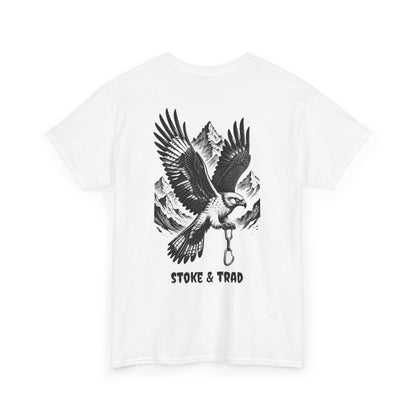 Falcon Mountians and Quickdraw/ Rock Climbing Shirt Stoke & Trad