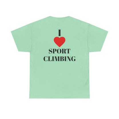 I Love Sport Climbing| Rock Climbing Shirt Stoke & Trad