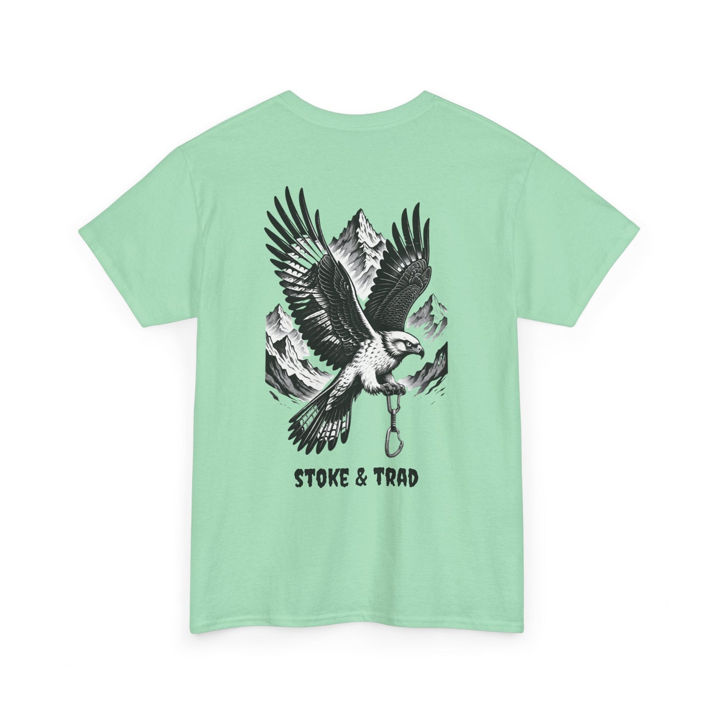 Falcon Mountians and Quickdraw/ Rock Climbing Shirt Stoke & Trad