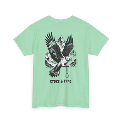 Falcon Mountians and Quickdraw/ Rock Climbing Shirt Stoke & Trad