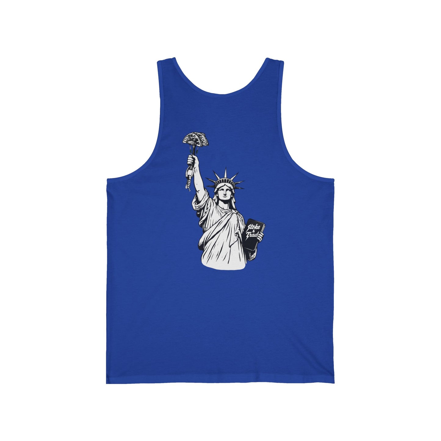 Statue of Liberty Holding a Cam | Rock Climbing Retro Tank Stoke & Trad