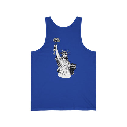 Statue of Liberty Holding a Cam | Rock Climbing Retro Tank Stoke & Trad