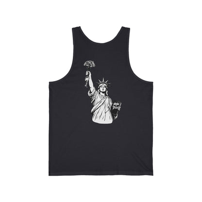 Statue of Liberty Holding a Cam | Rock Climbing Retro Tank Stoke & Trad