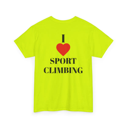 I Love Sport Climbing| Rock Climbing Shirt Stoke & Trad