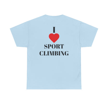 I Love Sport Climbing| Rock Climbing Shirt Stoke & Trad