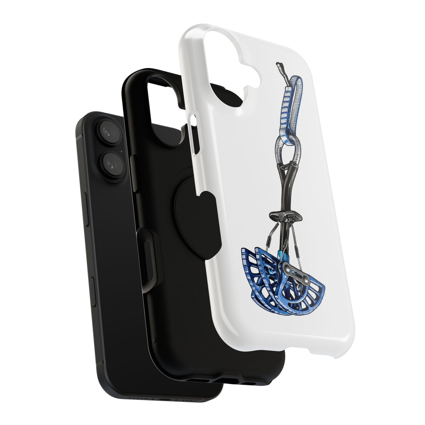Climbing Cam Phone Case — Blue Rock Climb Protection