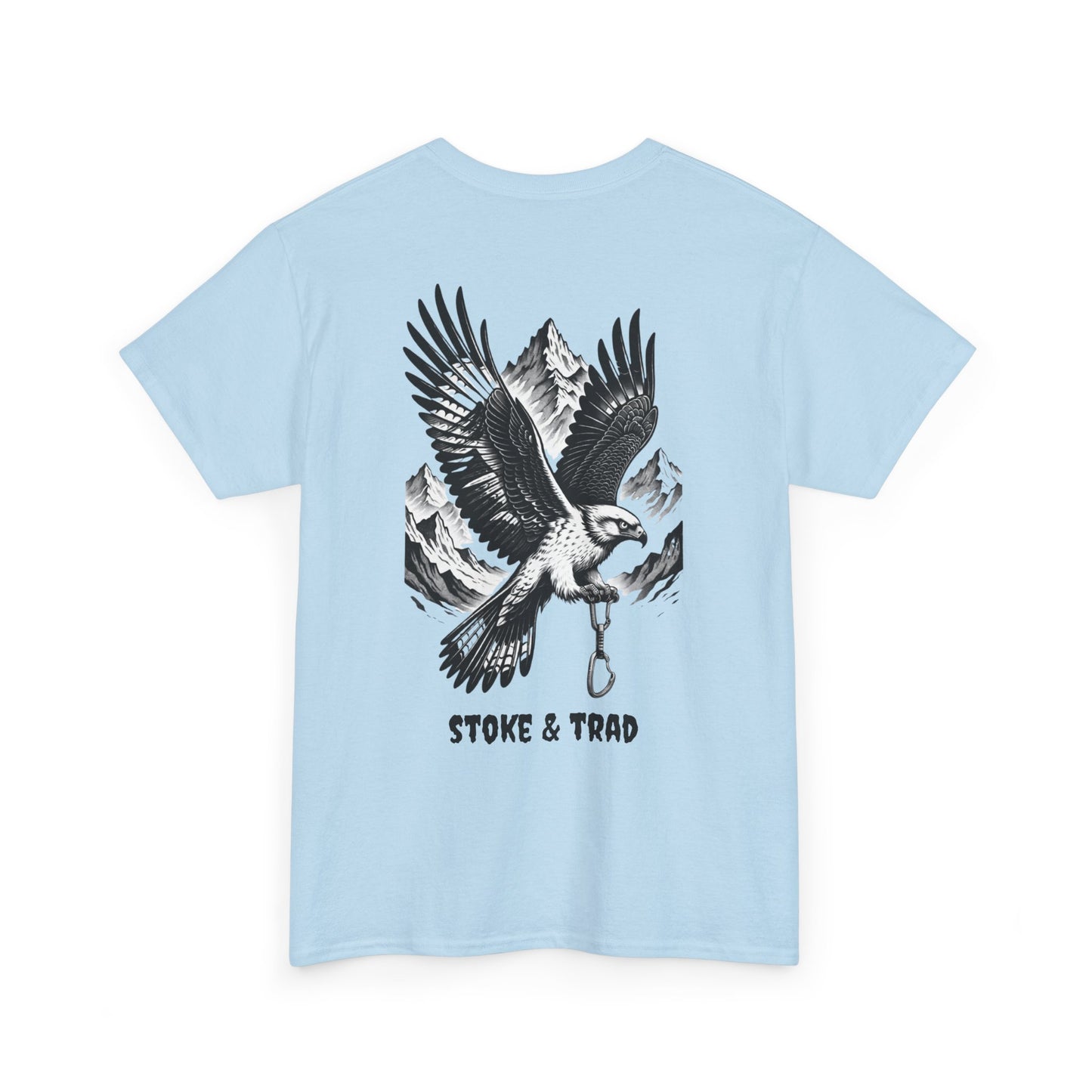 Falcon Mountians and Quickdraw/ Rock Climbing Shirt Stoke & Trad