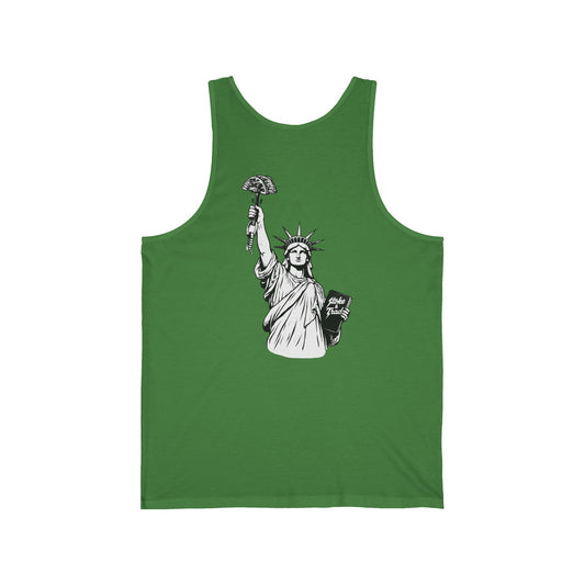 Statue of Liberty Holding a Cam | Rock Climbing Retro Tank Stoke & Trad