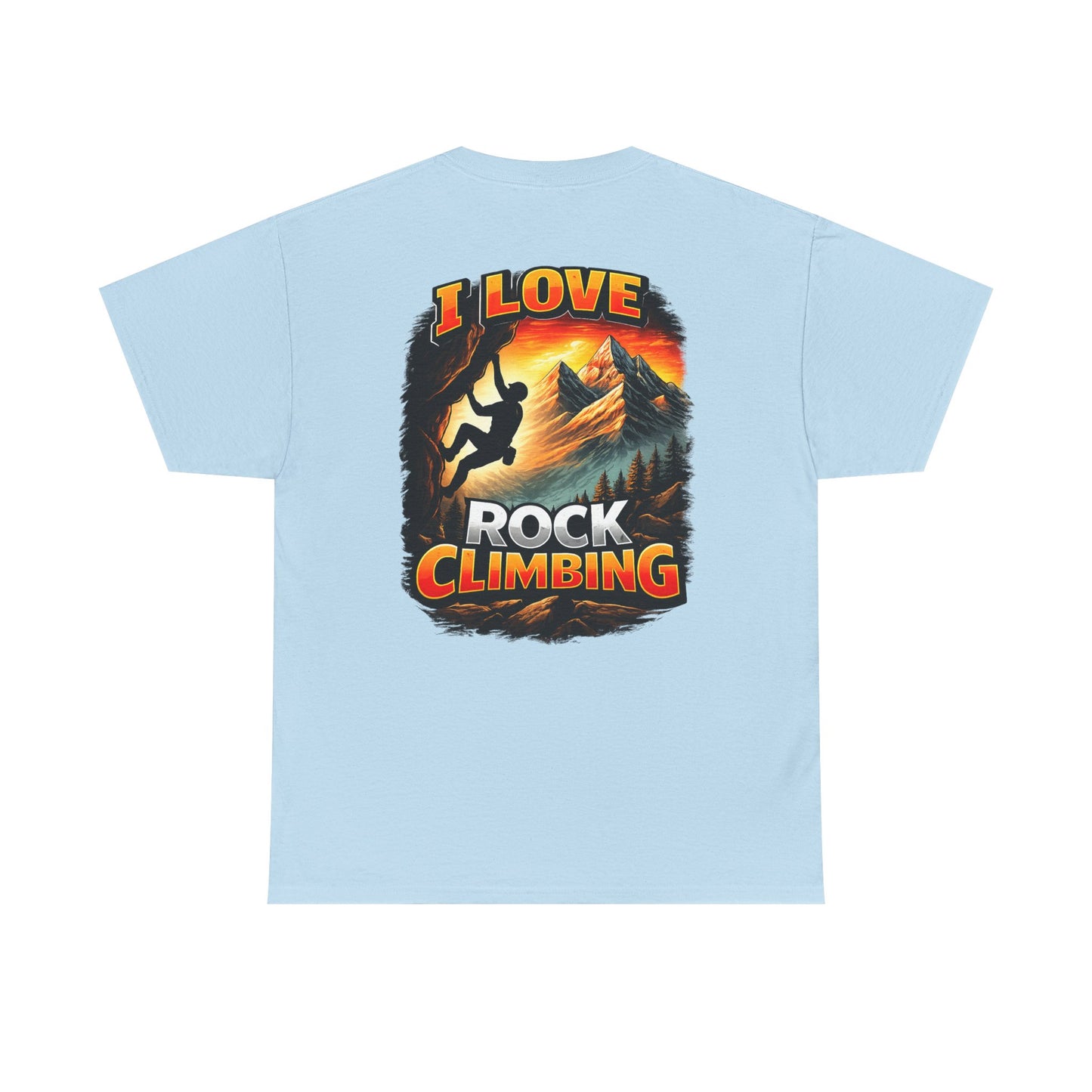 I Love Rock Climbing logo| Rock Climbing Shirt Stoke & Trad