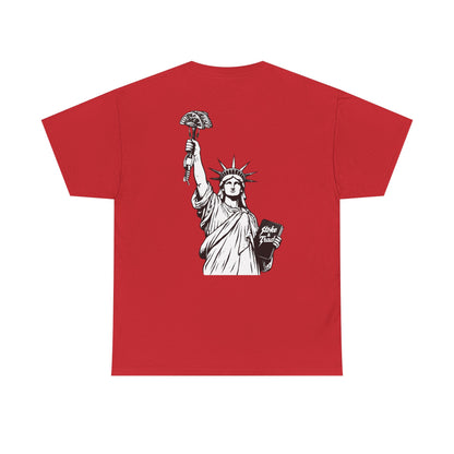 Statue of Liberty Holding a Cam| Rock Climbing Shirt Stoke & Trad