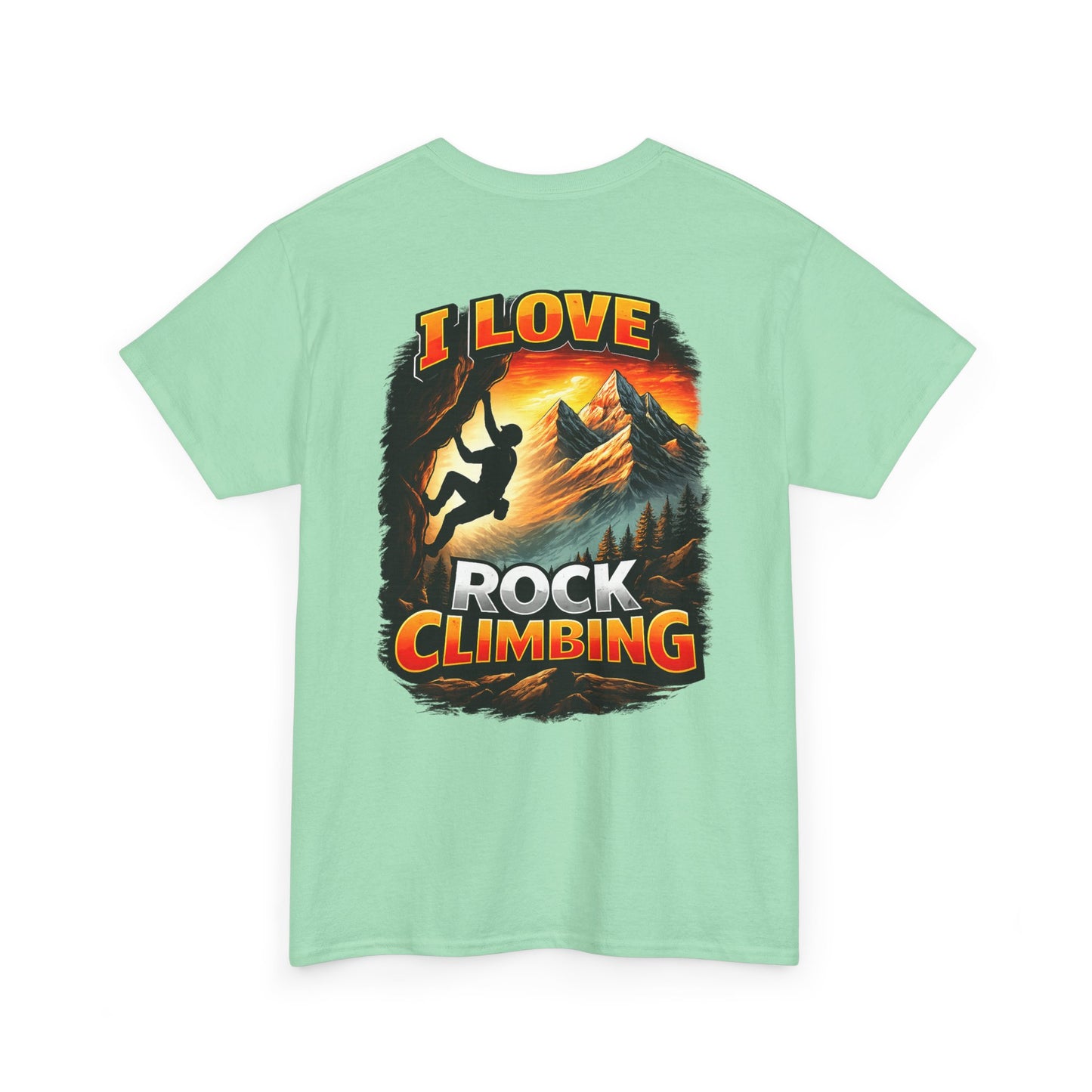 I Love Rock Climbing logo| Rock Climbing Shirt Stoke & Trad