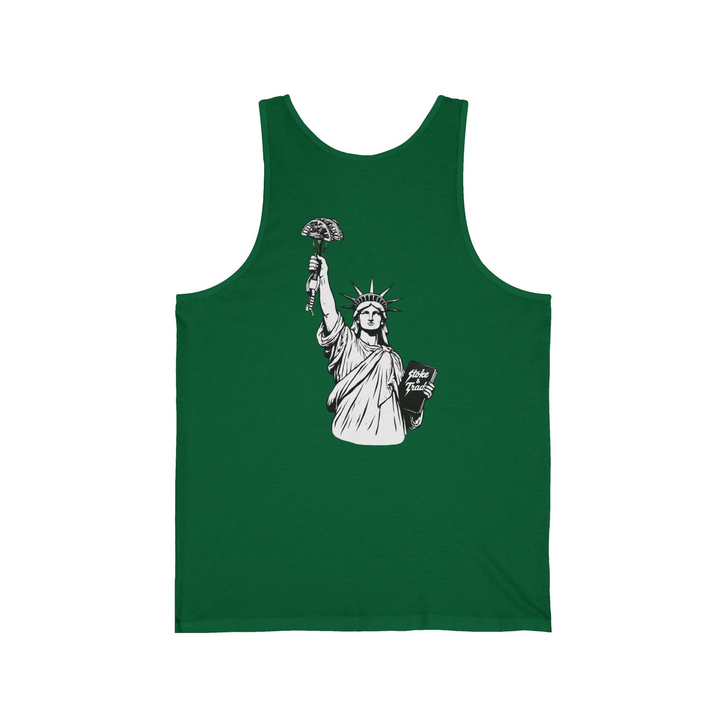 Statue of Liberty Holding a Cam | Rock Climbing Retro Tank Stoke & Trad