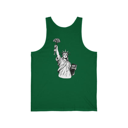 Statue of Liberty Holding a Cam | Rock Climbing Retro Tank Stoke & Trad