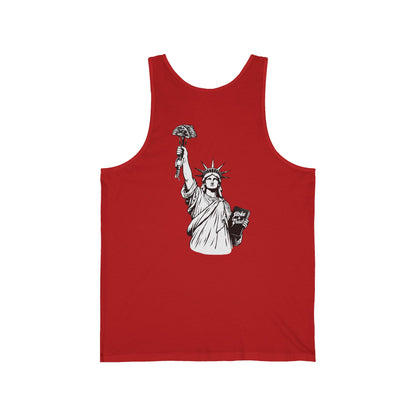 Statue of Liberty Holding a Cam | Rock Climbing Retro Tank Stoke & Trad