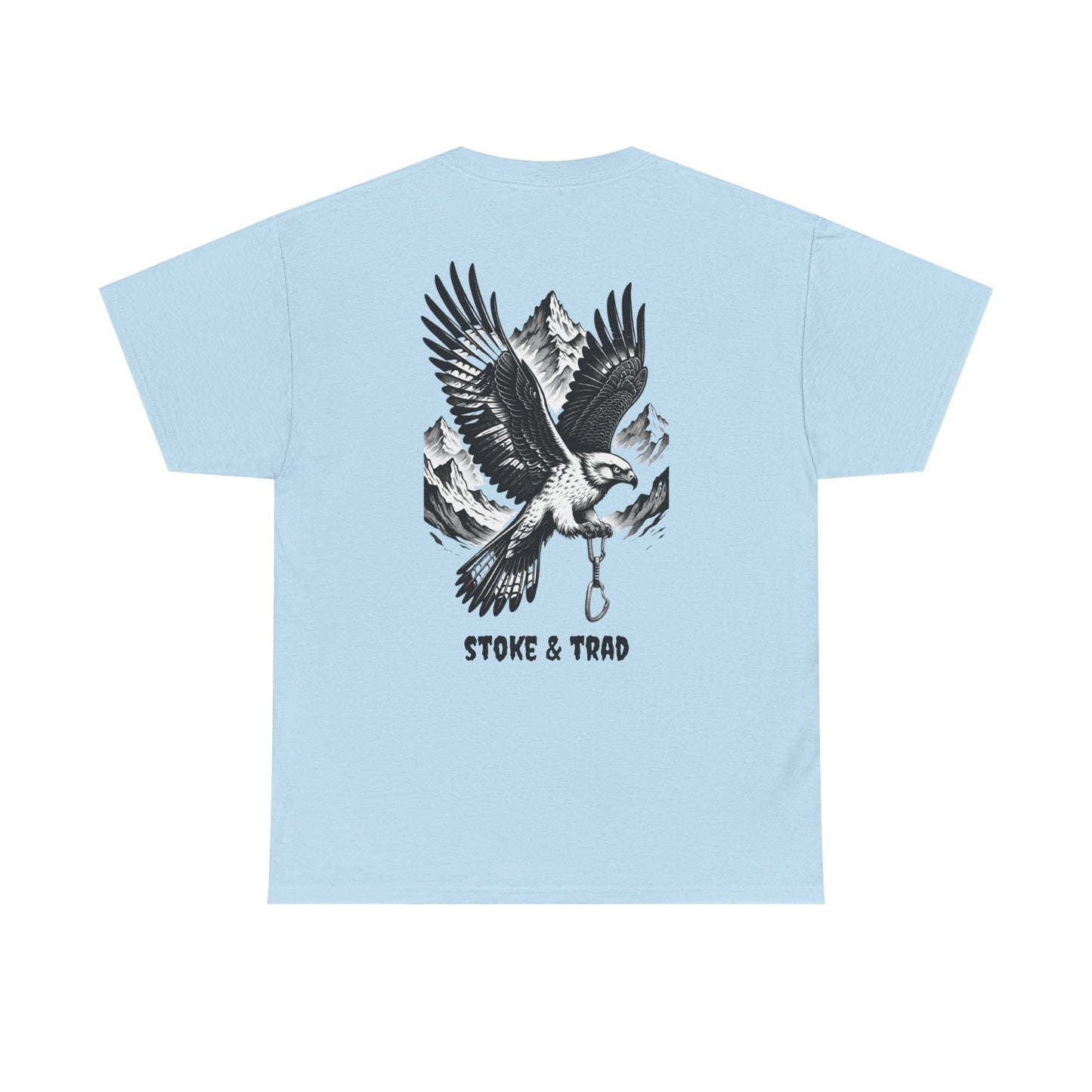 Falcon Mountians and Quickdraw/ Rock Climbing Shirt Stoke & Trad