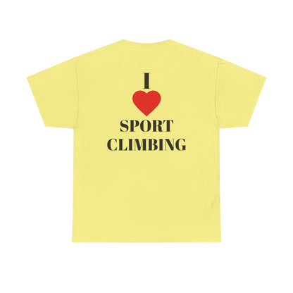 I Love Sport Climbing| Rock Climbing Shirt Stoke & Trad