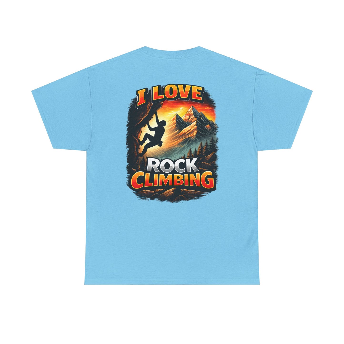 I Love Rock Climbing logo| Rock Climbing Shirt Stoke & Trad