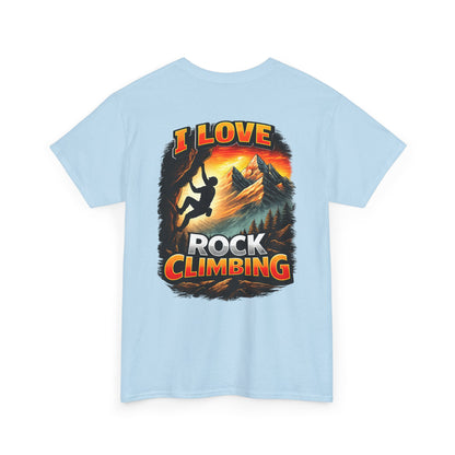 I Love Rock Climbing logo| Rock Climbing Shirt Stoke & Trad