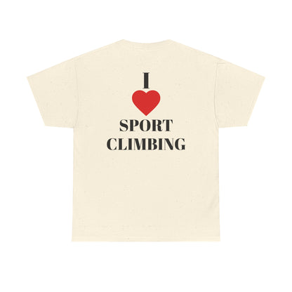 I Love Sport Climbing| Rock Climbing Shirt Stoke & Trad