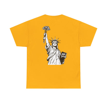 Statue of Liberty Holding a Cam| Rock Climbing Shirt Stoke & Trad