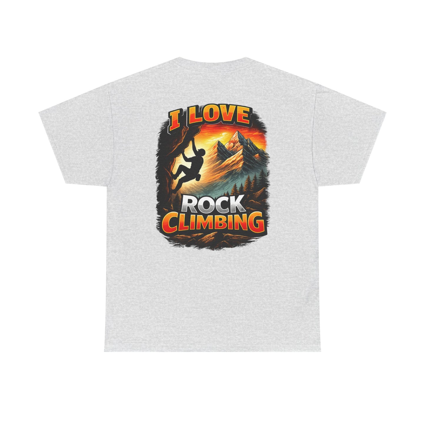 I Love Rock Climbing logo| Rock Climbing Shirt Stoke & Trad