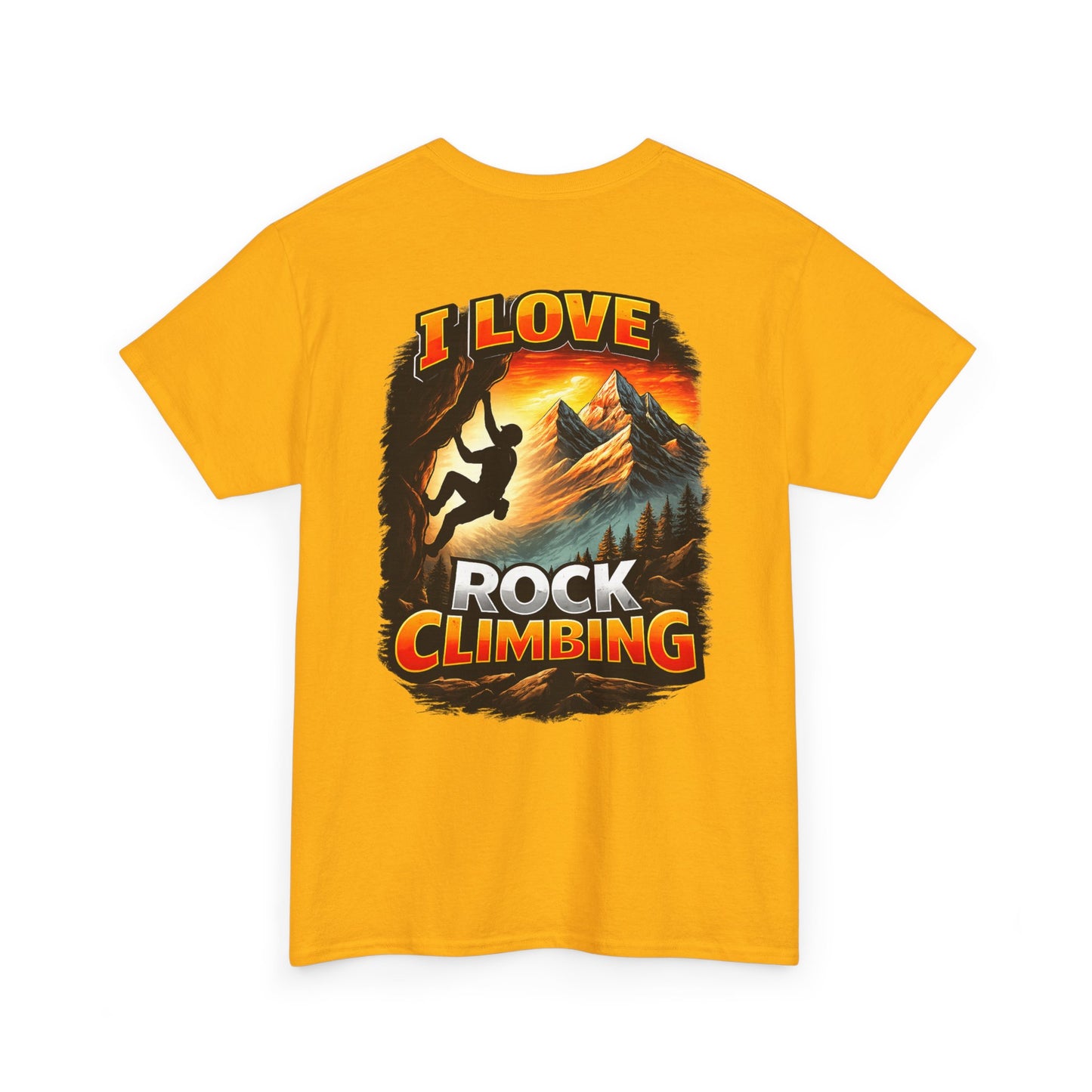I Love Rock Climbing logo| Rock Climbing Shirt Stoke & Trad