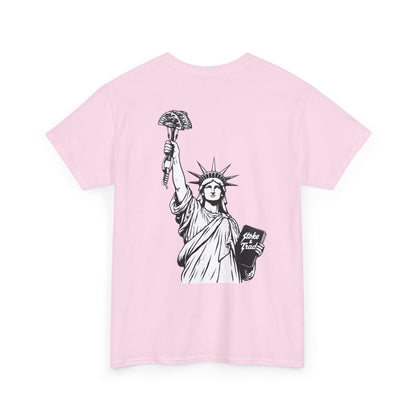 Statue of Liberty Holding a Cam| Rock Climbing Shirt Stoke & Trad