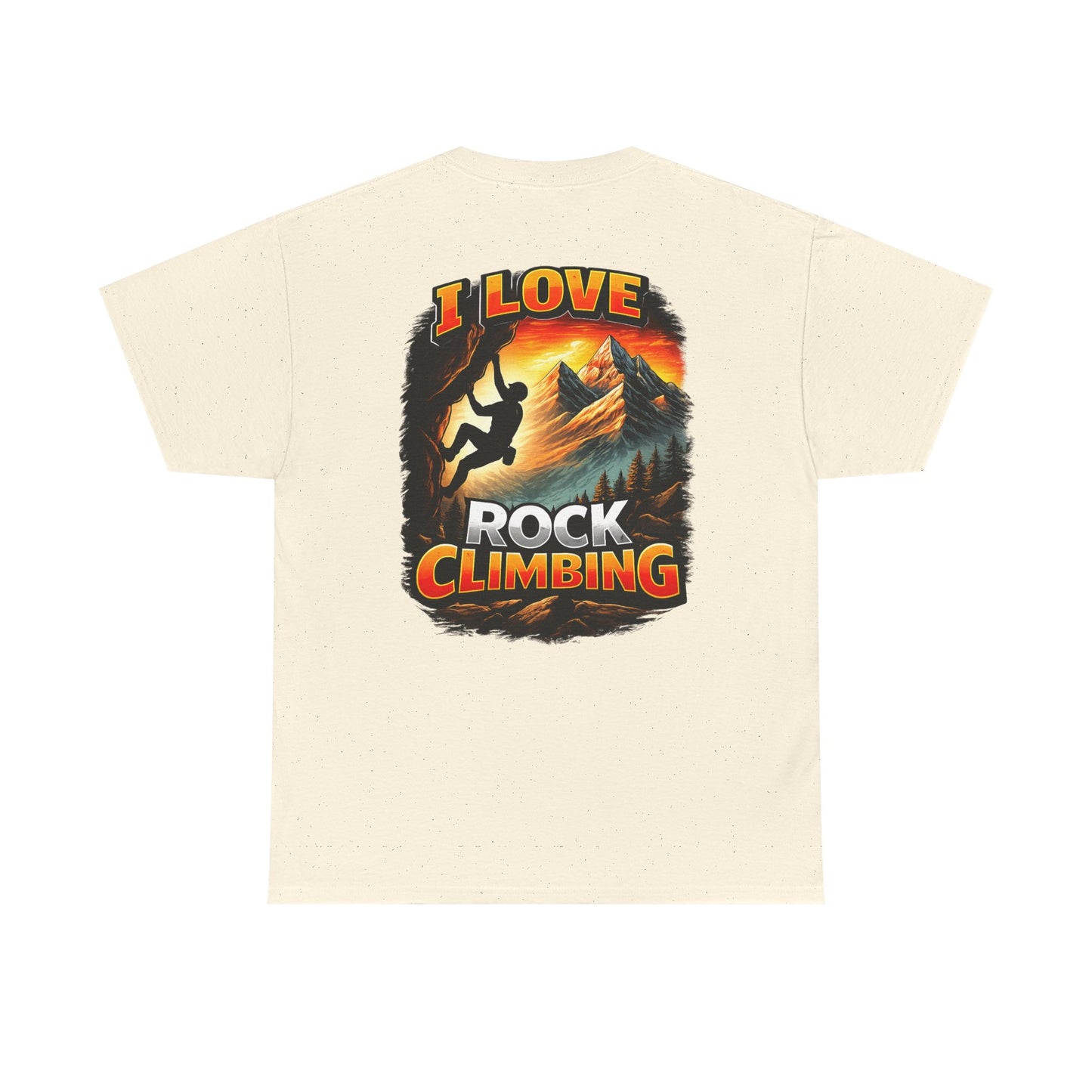 I Love Rock Climbing logo| Rock Climbing Shirt Stoke & Trad
