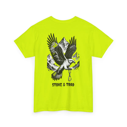 Falcon Mountians and Quickdraw/ Rock Climbing Shirt Stoke & Trad