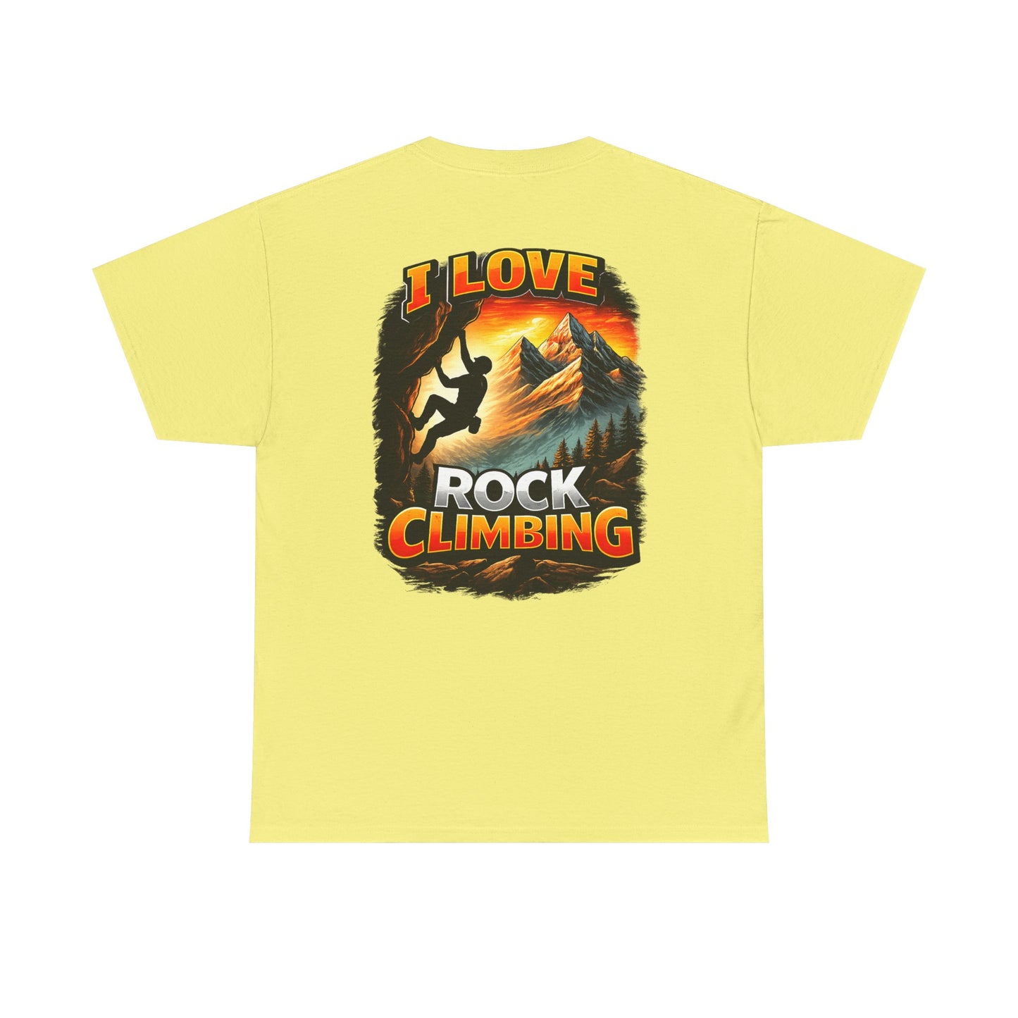 I Love Rock Climbing logo| Rock Climbing Shirt Stoke & Trad