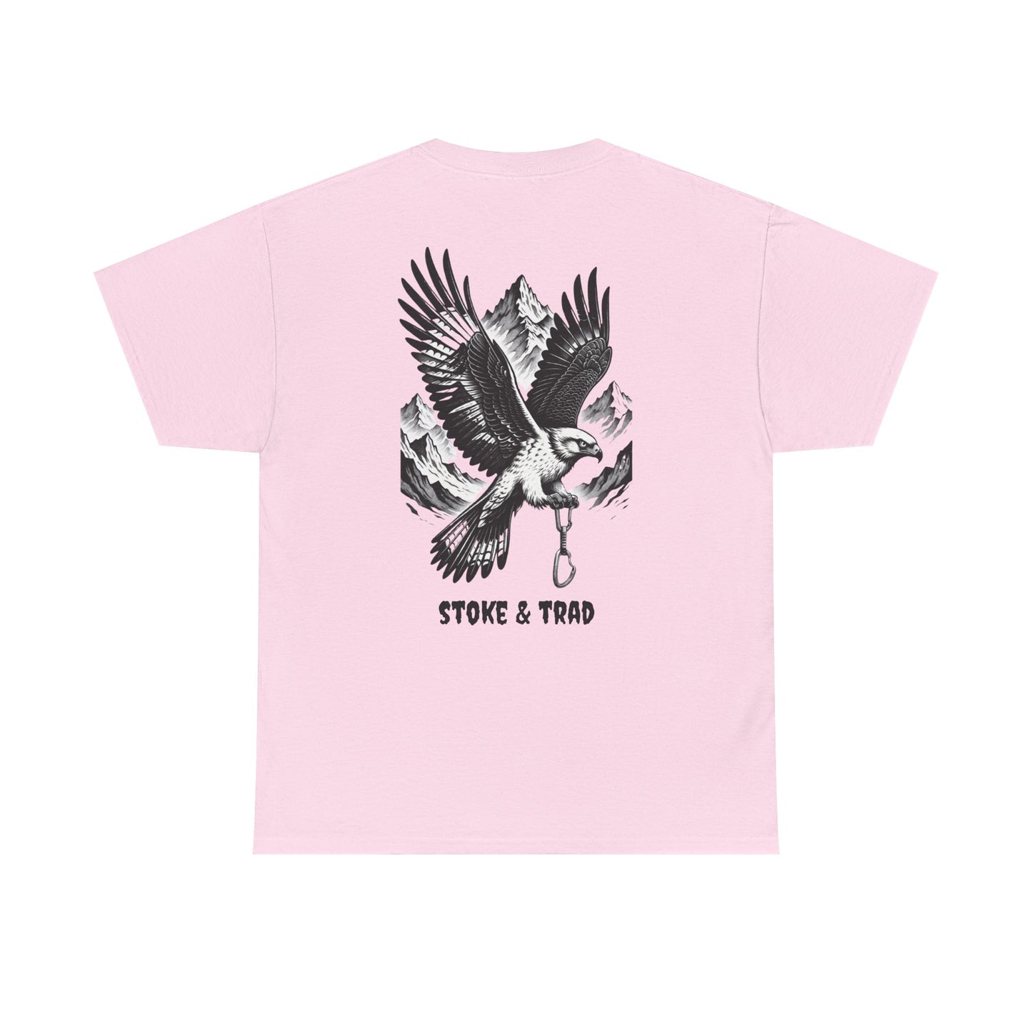 Falcon Mountians and Quickdraw/ Rock Climbing Shirt Stoke & Trad