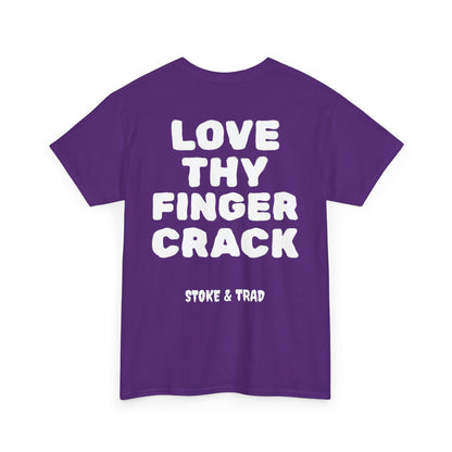 Love Thy Finger Crack| Rock Climbing Shirt Stoke & Trad