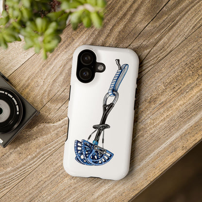 Climbing Cam Phone Case — Blue Rock Climb Protection