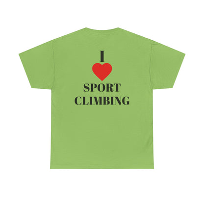 I Love Sport Climbing| Rock Climbing Shirt Stoke & Trad