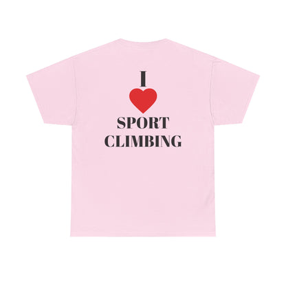 I Love Sport Climbing| Rock Climbing Shirt Stoke & Trad