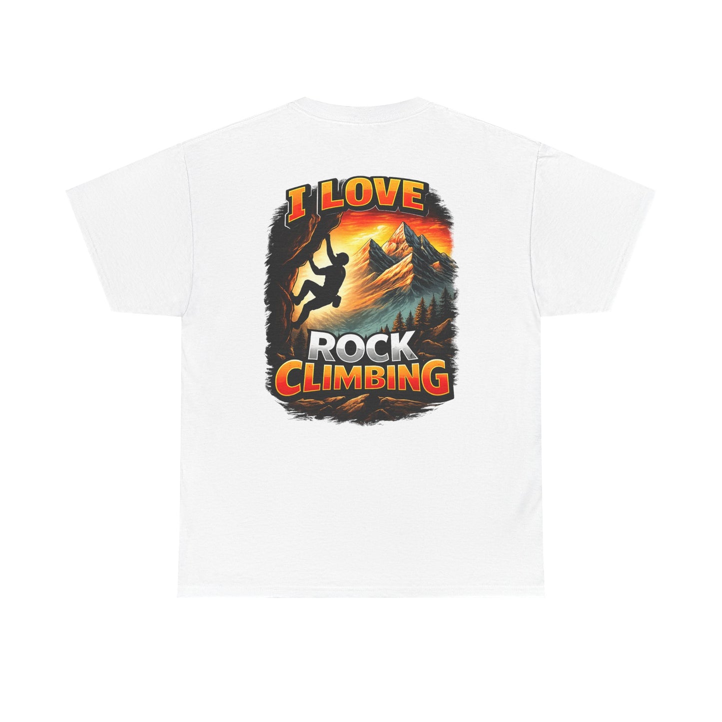 I Love Rock Climbing logo| Rock Climbing Shirt Stoke & Trad