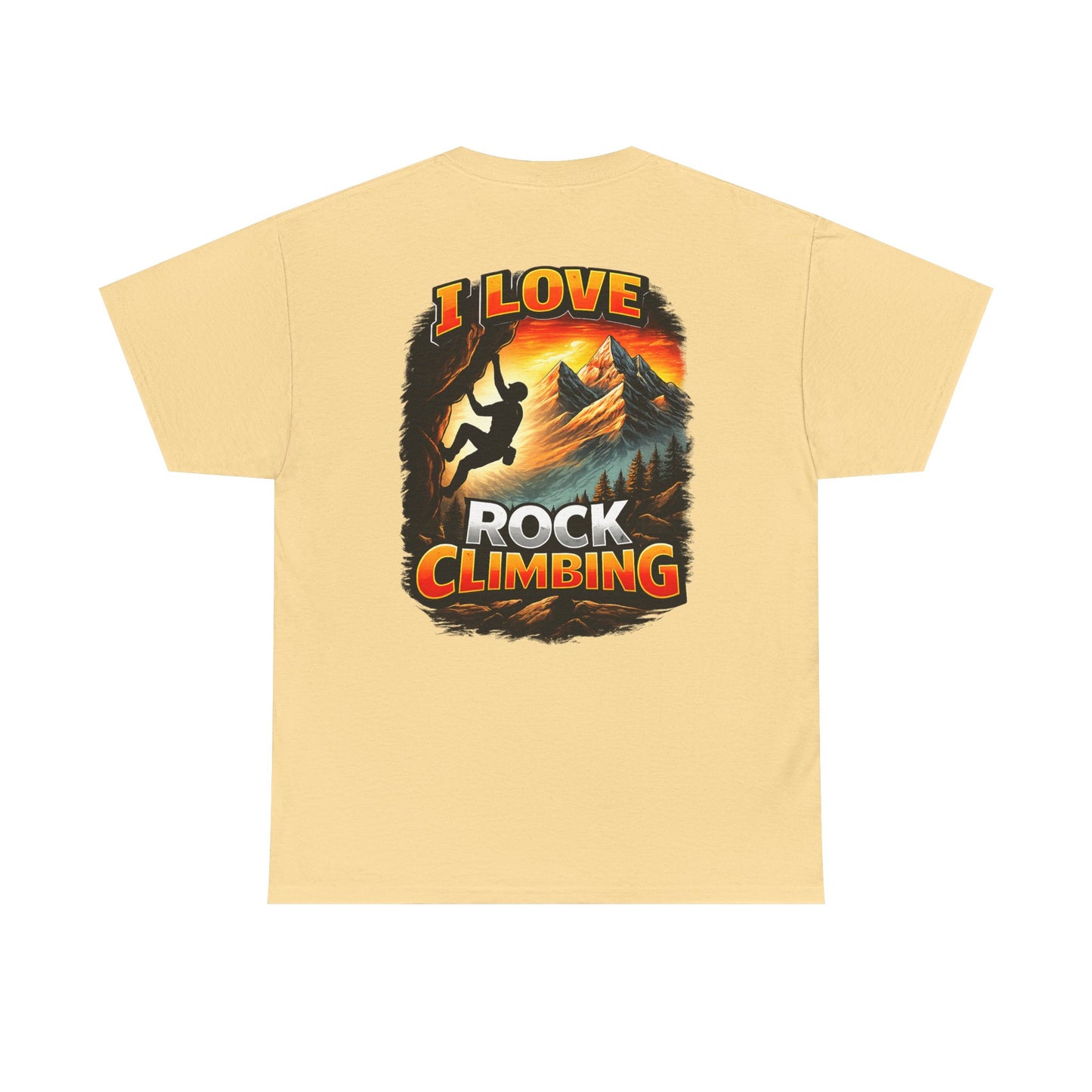 I Love Rock Climbing logo| Rock Climbing Shirt Stoke & Trad