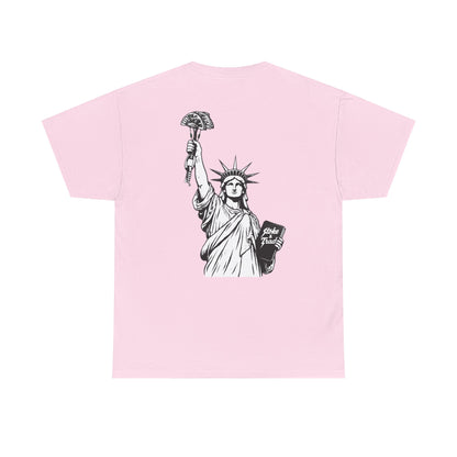 Statue of Liberty Holding a Cam| Rock Climbing Shirt Stoke & Trad