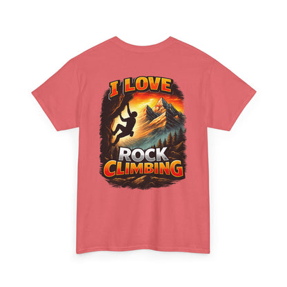 I Love Rock Climbing logo| Rock Climbing Shirt Stoke & Trad