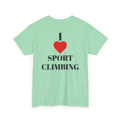 I Love Sport Climbing| Rock Climbing Shirt Stoke & Trad