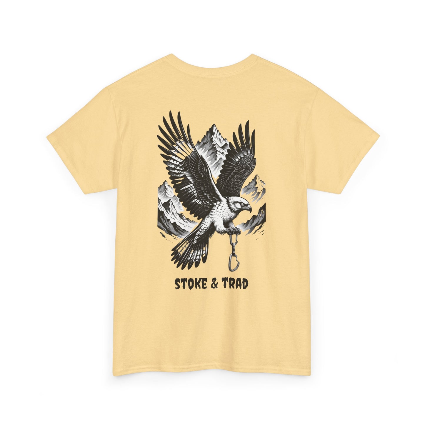 Falcon Mountians and Quickdraw/ Rock Climbing Shirt Stoke & Trad